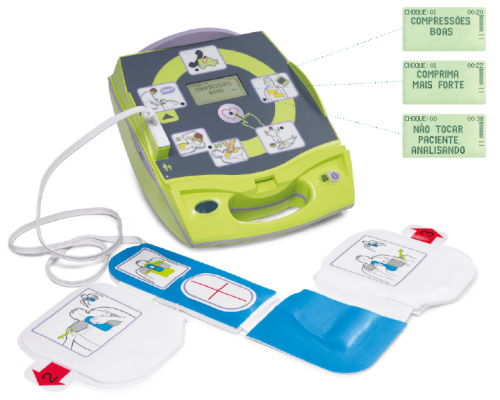 Desfibrilador Externo Automático AED PLUS® | Mensagens AED 3 Plus